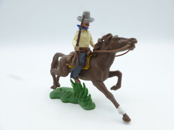 Britains Swoppets Cowboy riding, rifle at side