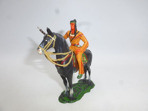 Elastolin 7 cm Winnetou on horseback, No. 7551 (made in Austria)