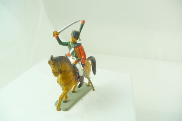Starlux Waterloo soldier riding with sabre - great figure, very good condition