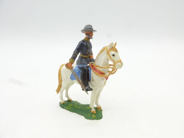 Elastolin 4 cm Union Army soldier / officer on horseback, No. 9175