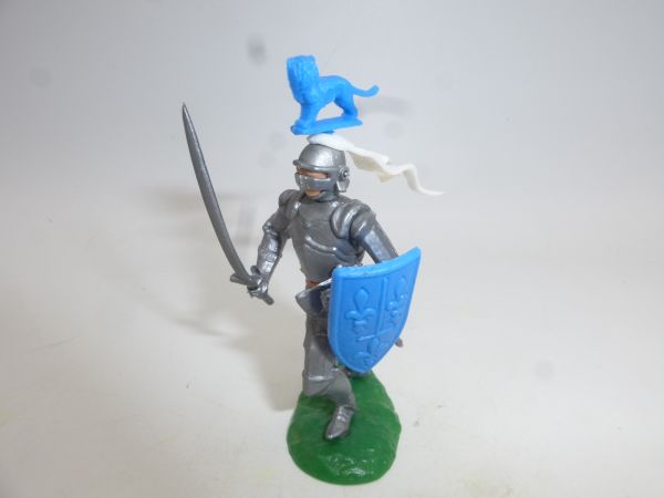 Elastolin 5,4 cm Ritter stehend mit Schwert + Schild