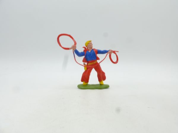 Britains Swoppets Cowboy standing with lasso (made in HK)