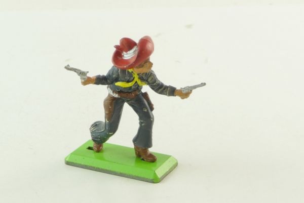 Britains Deetail Mexican standing, red/dark-blue/yellow, firing with 2 pistols