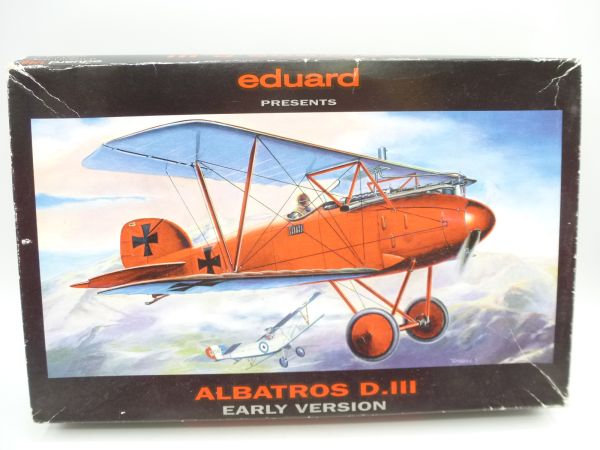 Eduard 1:48 "Albatros D. III", No. 8017 - orig. packaging, on cast, rare