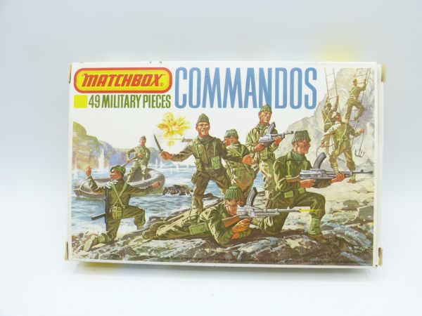 Matchbox 1:72 British Commandos, No. P-5006 - orig. packaging, figures on cast