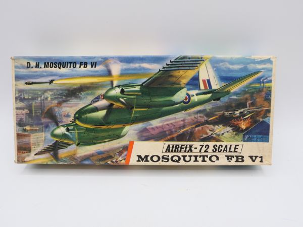 Airfix D.H. Mosquito FB VI, No. 281 - orig. packaging, on cast, rare old box