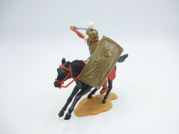 Timpo Toys Römer reitend, weiß mit Kurzschwert