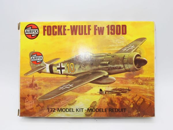 Airfix Focke Wulf FW 190D, No. 61064-9 - orig. packaging, on cast