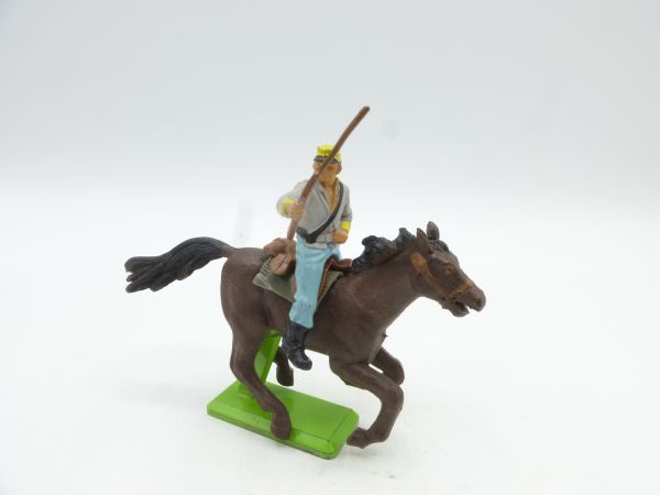 Britains Deetail Southerner riding, rifle high - rare horse