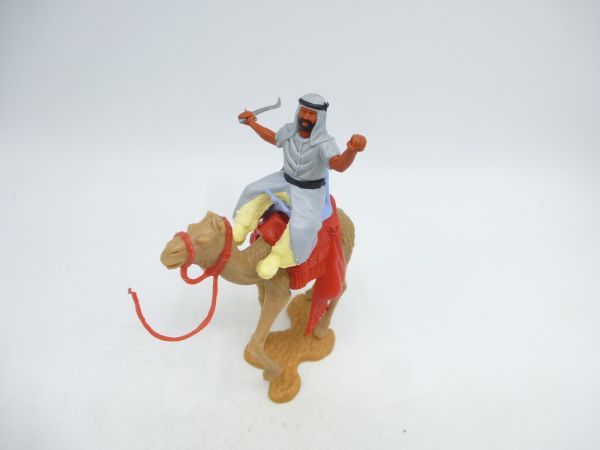 Timpo Toys Camel rider (grey, yellow inner trousers) with sabre