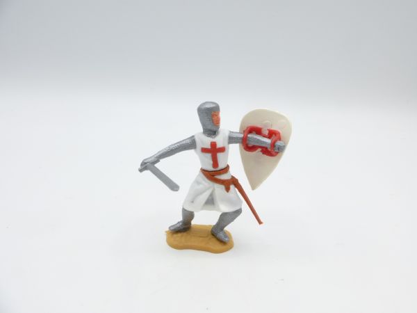 Timpo Toys Kreuzritter 2. Version stehend mit Schwert + Schild