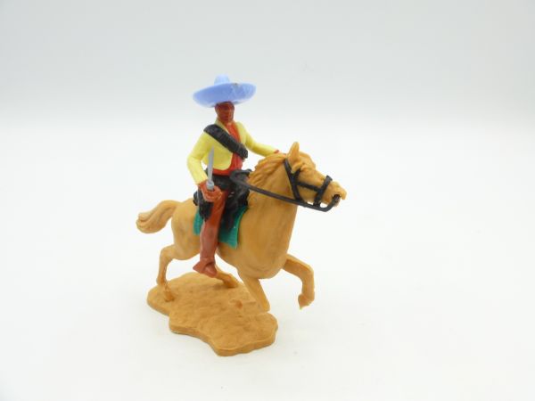 Timpo Toys Mexican riding with knife, light yellow/red