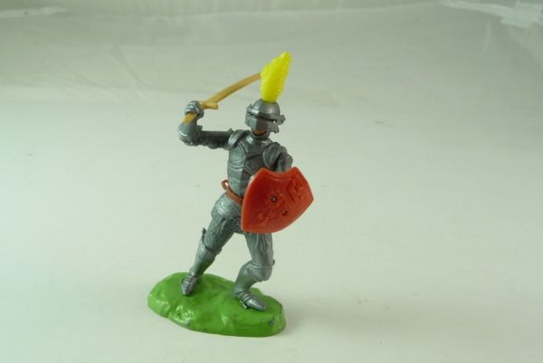 Elastolin Knight standing, lunging with sword