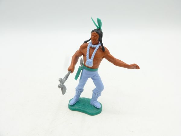 Timpo Toys Indianer 3. Version stehend mit Tomahawk - schöne Kombi
