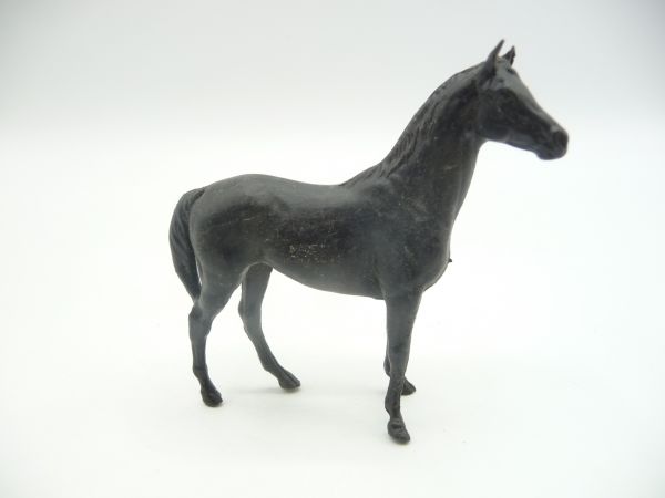 Pferd stehend, schwarz (Höhe 6,5 cm) - tolle Körperform