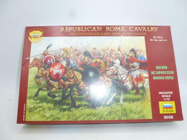 Zvezda 1:72 Republican Rome Cavalry, No. 8038 - orig. packaging, on cast