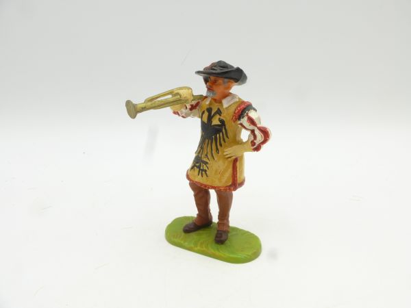 Elastolin 7 cm Fanfare player, No. 9052 - brand new, great painting