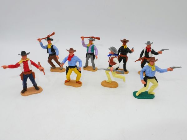 Timpo Toys Gruppe Cowboys 2. Version (8 Figuren)