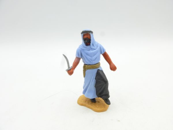 Timpo Toys Arab standing with dagger, light blue, inner skirt black
