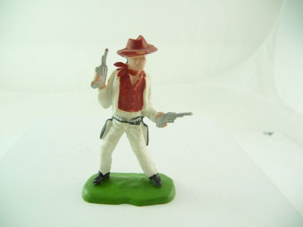 Britains Swoppets Cowboy standing with 2 pistols (made in HK)