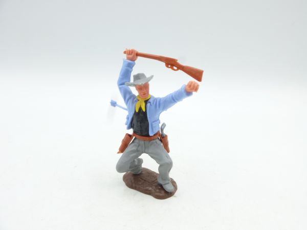Timpo Toys Cowboy 2nd version crouching shooting rifle