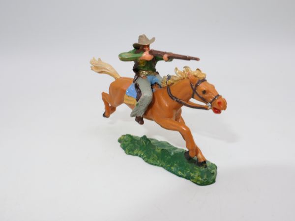 Elastolin 4 cm Cowboy mit Gewehr (grünes Hemd), Nr. 6996
