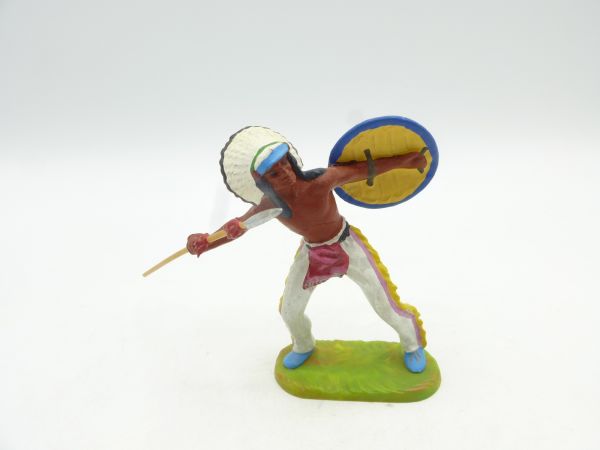 Preiser 7 cm Indian standing, throwing spear, No. 6822