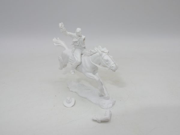 Elastolin 4 cm (blank) Cowboy on horseback / lasso thrower, No. 6998
