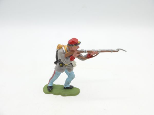 Britains Swoppets Confederate Army soldier (early version), firing rifle - used