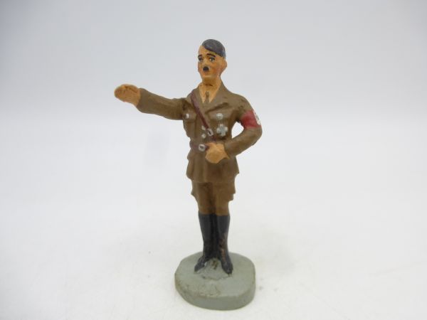 Elastolin composition Hitler greeting with movable arm