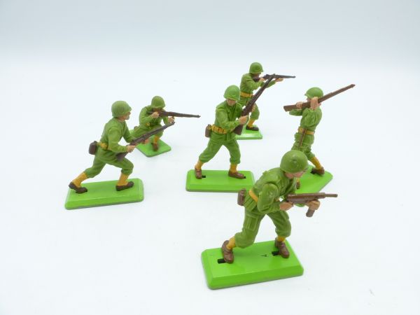 Britains Deetail Complete set of American soldiers 1st version (6 figures)