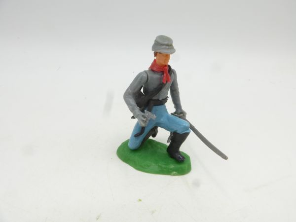Elastolin 5,4 cm Confederate kneeling with sabre