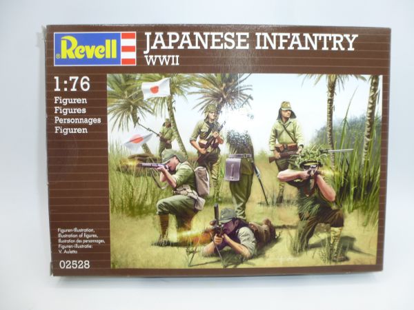 Revell 1:76 Jap. infantry, No. 02528 - orig. packaging, on cast