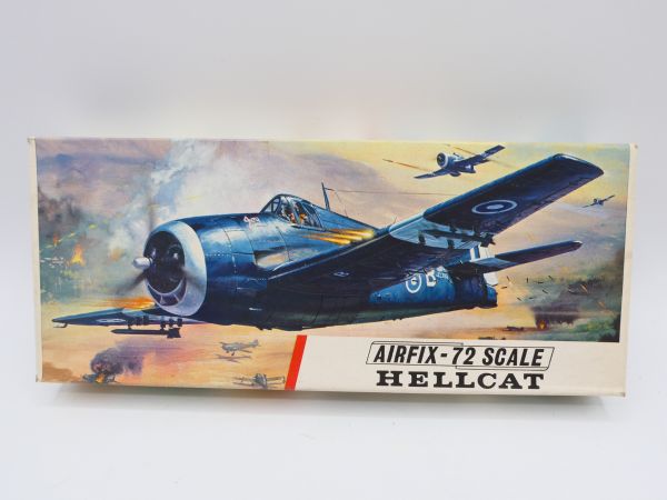 Airfix Hellcat, No. 253 - orig. packaging, on cast, rare old box