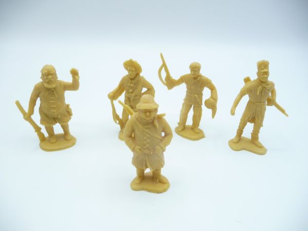 Heinerle Manurba Karl May figures (5 figures), yellow-beige - great set