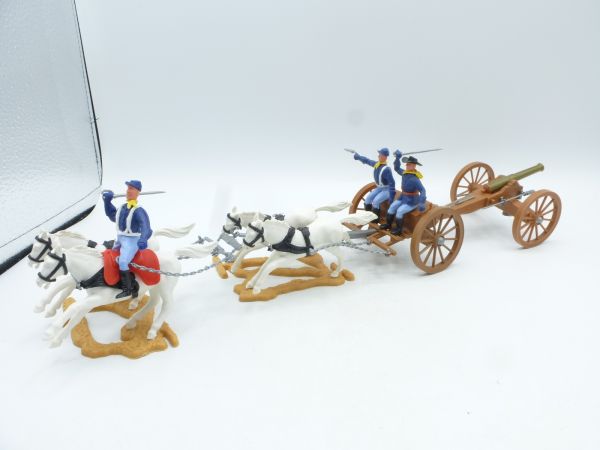 Timpo Toys Gun carriage, gun train with Northerners - complete