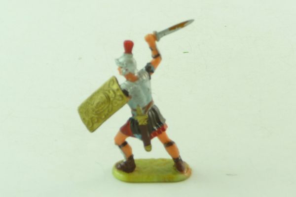 Elastolin 4 cm Legionär mit Schwert schlagend, Nr. 8423, roter Unterrock