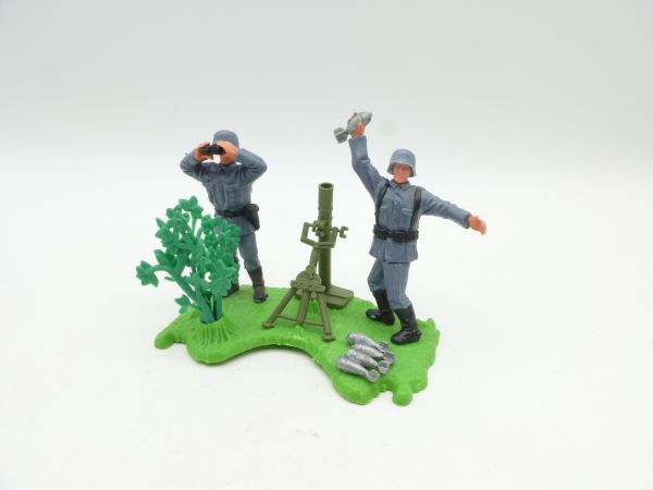 Timpo Toys Grenade launcher position with Germans