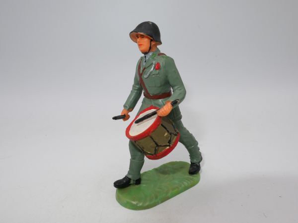 Elastolin 7 cm Swiss Armed Forces: Drummer on the march, No. 9931