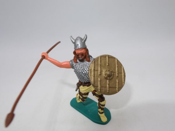 Timpo Toys Viking throwing spear, golden shield - loops ok