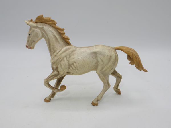 Elastolin Horse trotting, white, No. 3811