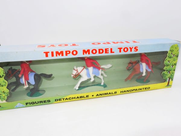 Timpo Toys 3 britische Unabhängigkeitssoldaten zu Pferd