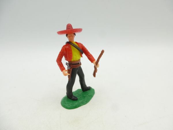 Elastolin 5,4 cm Mexican standing with rifle + pistol (belt)