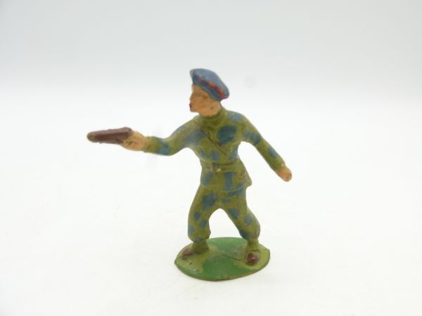 Starlux Soldat stehend Pistole schießend - frühe Figur