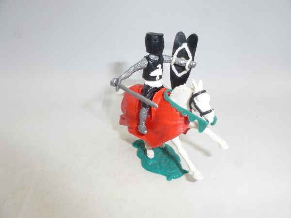 Timpo Toys Medieval knight riding (black) - shield loops ok