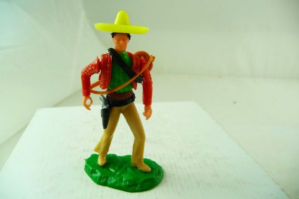 Elastolin 5,4 cm Mexican standing with guitar + pistol