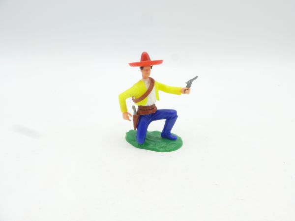 Elastolin 5,4 cm Mexican kneeling firing with pistol