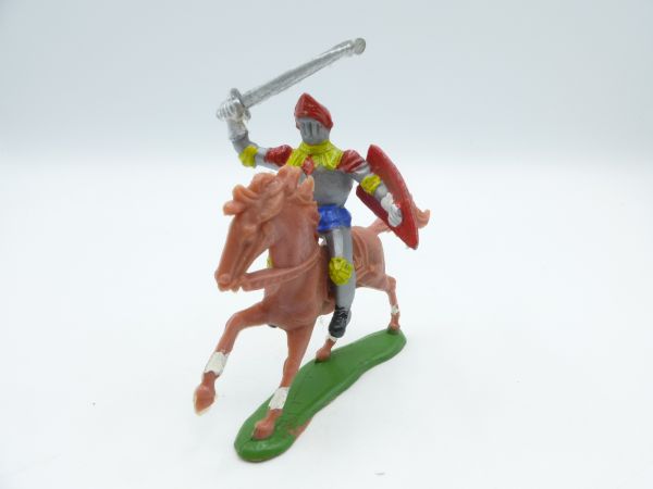 Domplast Manurba Knight riding with sword defending - in original painting