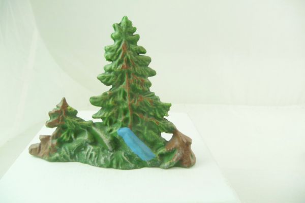 Elastolin 7 cm Small fir diorama - very good condition
