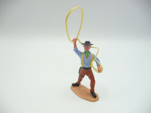 Timpo Toys Cowboy 4. Version stehend mit Lasso - Top-Zustand